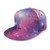antkondnm Purple Galaxy Flat Brim Hip Hop Adjustable Hat Stylish Snapback Baseball Cap
