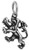 Sterling Silver Scottish Lion - Small  Double Sided - -Charm Only or Necklace-