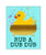 Kids Bathroom Wall Art - Rubber Ducky Rub a Dub Dub - 8x10
