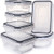 Airtight Food Storage Containers with Lids - Plastic Food Containers with Lids - Plastic Containers with Lids - Lunch Containers Kitchen Storage Containers with Lids BPA Free Food container Fullstar