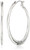 GUESS inch Basicinch  Silver Flat Logo Hoop Earrings
