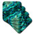 3D Rose USA-Colorado-Lafayette Abalone Shell Montage Soft Coasters, Multicolor