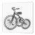 3dRose ht_26068_2 Tricycle-Iron on Heat Transfer Paper for White Material, 6 by 6-Inch