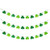 St. Patrick_s Shamrock Garland Banner-St. Patrick _s Day Hanging Decoration Felt Clover Banner Decor Irish Party Supplies - Green and Light Green Color 30pcs