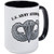 Basic Airborne Wings U.S. Arm RINGER Mug - 11oz Coffee Mug  Ceramic 11oz Coffee Cup