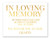 In Loving Memory Wedding Sign Gold Foil Print Wedding Memorial Table Honoring Loved Ones At Wedding