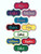 Custom Name Patch Iron Or Sew On Personalized Embroidered Tag - Choose Your Name  Fabric And Thread Colors-1 Patch-