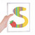 S Alphabet Strawberry Fruit Cute Pattern Notebook Loose Leaf Diary Refillable Journal Stationery