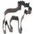 R  and  M Polyresin Coated Moose Cookie Cutter  4-Inch  Brown