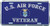 Mitchell Proffitt U.S. Air Force Veteran License Plate