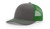 RICHARDSON Charcoal Kelly Green 112 Mesh Back Trucker Cap Snapback Hat w THP No Sweat Headliner