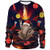 Womens Ugly Christmas Sweatshirt Cat Funny Novelty Animal Xmas Sweater Shirt Pullover - XL