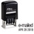 Shiny Self Inking Rubber Date Stamp - E-MAILED - S-303 - Black Ink -42511-K-EMAILED-