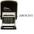 Shiny Self-Inking Rubber Date Stamp - S-400 - BLACK INK -42516-K- by Shiny