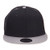 Mesh Premium Snapback Flat Bill Cap - Grey Black OSFM