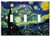 Triple Gang Toggle Wall Plate - Van Gogh  Starry Night