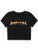 Romwe Women_s Casual Letter Graphic Print Short Sleeve Summer Crop Tops T Shirt Tee Black XS