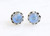 Rainbow Moonstone Stud Earrings For Women - Moonstone Stud Earrings Sterling Silver