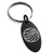 Tioneer Black Stainless Steel Avatar Water Element Symbol Small Oval Charm Keychain Keyring