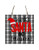 Personalized Gray Plaid Hello Santa I_m Printed Handmade Wood Christmas Ornament Small Sign