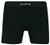 Lupo Men_s Micro Modal Seamless Boxer Brief Underwear  Medium Black