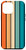 iPhone 12 Pro Max Retro 70_s 80_s 90_s stripe rainbow ombre vertical stripe Case