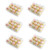 6 Pack 12 Compartment Cupcake Boxes Holders with Deep Dome Lids - Plastic Cupcake Holder - Disposable Cake Cupcake Muffin Carrier Holder Boxes - Plastic Clear Cupcake Packaging Containers Boxes