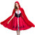 Halloween Costume for Women Little Red Riding Hood Costume Christmas Halloween Party Dress with Cape -Small-