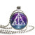 Harry Potter Deathly Hallows 1 Inch Silver Plated Pendant Necklace