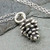 Pine Cone Charm Necklace - 925 Sterling Silver  18inch
