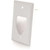 C2G/Cables to Go 40594 Recessed Low Voltage Cable Pass Through Single Gang Wall Plate, White