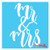 Stencil - Mr and Mrs Wedding Day Sign Making DIY Template-S -7inch  x 10.25inch -- Brilliant Blue Color Material