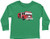 Threadrock Little Girls_ Fire Truck Toddler L S T-Shirt 2T Kelly Green