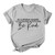 90sMuse Women_s Casual Short Sleeve Letter T Shirt Inspirational Quotes Print Loose Tunic Tops Comfy Blouse Shirts -XL  Gray-