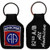 U.S. ARMY 82ND AIRBORNE DIVISION ALL AMERICAN KEY CHAIN - Multi-Colored - Veteran Owned Business