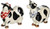 Appletree Design Barn Yard Cow Salt and Pepper Set, 3-1/4-Inch, 3-1/2-Inch