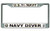 U.S. Navy Diver Chrome License Plate Frame