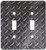 3dRose lsp_174693_2 Image of Silver Sheet Metal with Bullets Double Toggle Switch