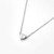 Dainty Jewelry Silver Initial Necklace Valentine_s Day Gifts for Her Personalized Necklace Heart Necklace - FHN -S-