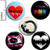 Music 5 Pack Buttons Backpack Pins 1 Inch P14-4