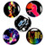 80_s Buttons Pins Retro Backpack Pin Set 5 Pack Cool Gift Set 1 Inch EP3-2