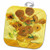3D Rose Sunflowers by Vincent Van Gogh Pot Holder, 8 x 8