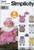 Simplicity Sewing Pattern 5626 XXS  XS  S  M  L Babies_ Dress  Pantaloons  Panties and Hat