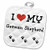3D Rose I Love My-Labradoodle Pot Holder, 8 x 8