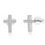 Spoil Cupid Rhodium Plated 925 Sterling Silver Cubic Zirconia Small Cross Stud Earrings Spoil Cupid Rhodium Plated 925 Sterling Silver Cubic Zirconia Small Cross Stud Earrings