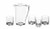 CreativeWare Atlantis Set of Four 12 Ounce Tumblers With 2 Quart Pitcher