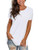 NSQTBA Plain T Shirts for Women White Cotton Tees Tshirts Short Sleeve Workout Tops XL