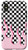 iPhone X XS Pastel Pink Fire Flames Case Checkered Pattern Goth Punk Case