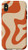 iPhone X XS Liquid Swirl Retro Abstract Pattern in Beige and Orange Case