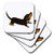 3dRose CST_201814_2 Funny Crouching Dachshund Puppy Dog Ready to Play Soft Coasters (Set of 8)